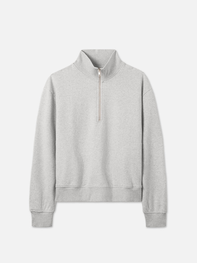 Organic Fleece Quarter Zip Sweatshirt