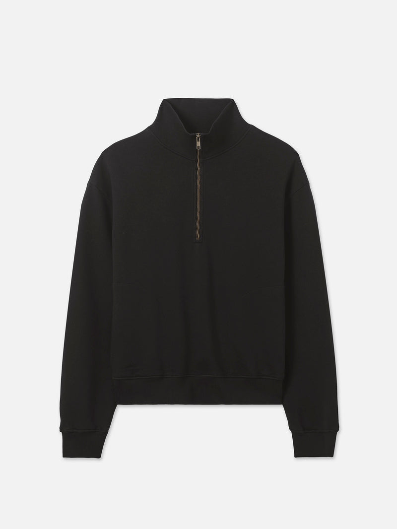Organic Fleece Quarter Zip Sweatshirt