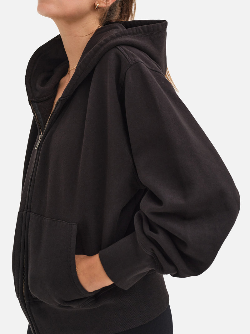 Organic Fleece Zip Hoodie