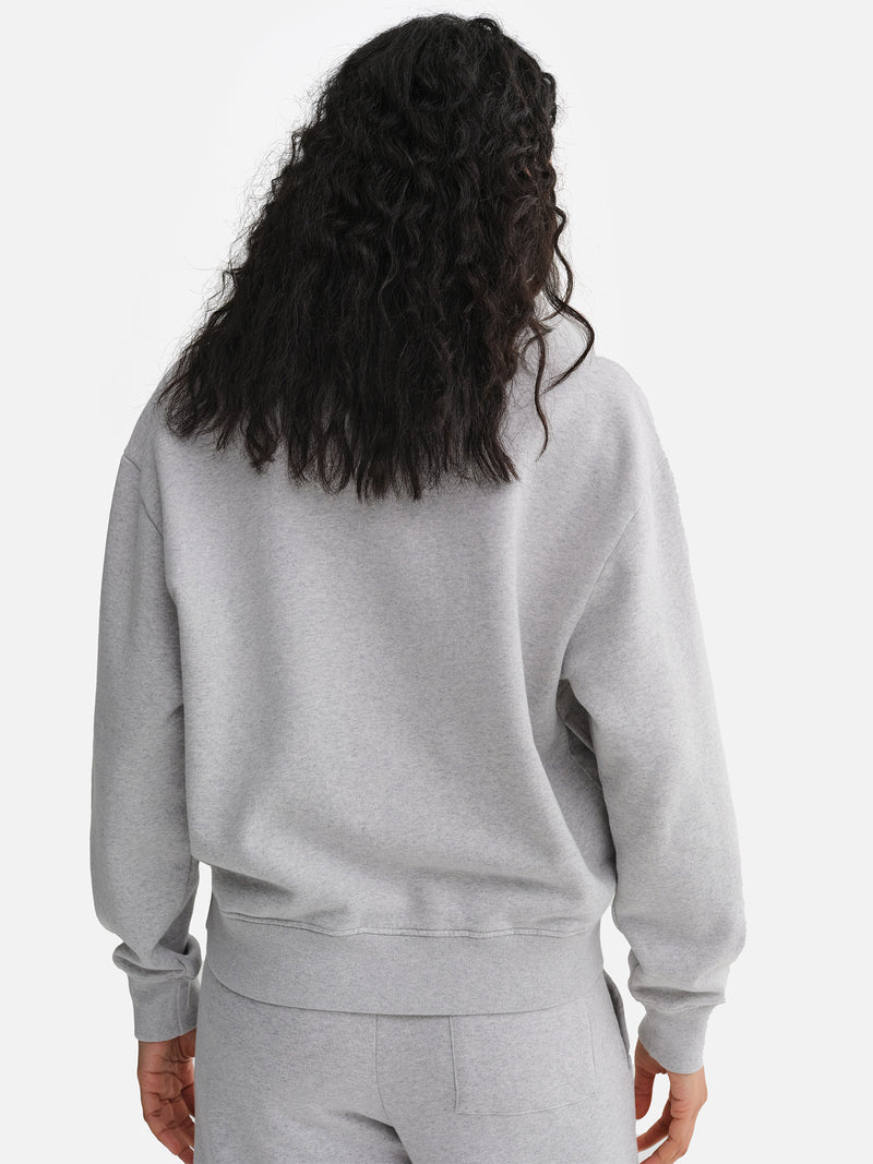 Organic Fleece Quarter Zip Sweatshirt