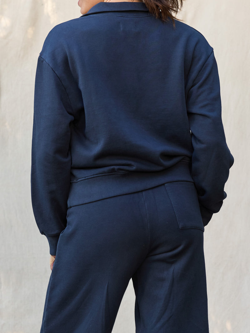 Organic Fleece Quarter Zip Sweatshirt